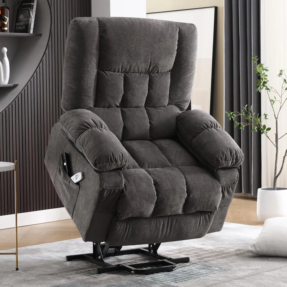 Fauteuil inclinable Power Lift pour Elmain, fauteuil inclinable chauffant et massant, salon