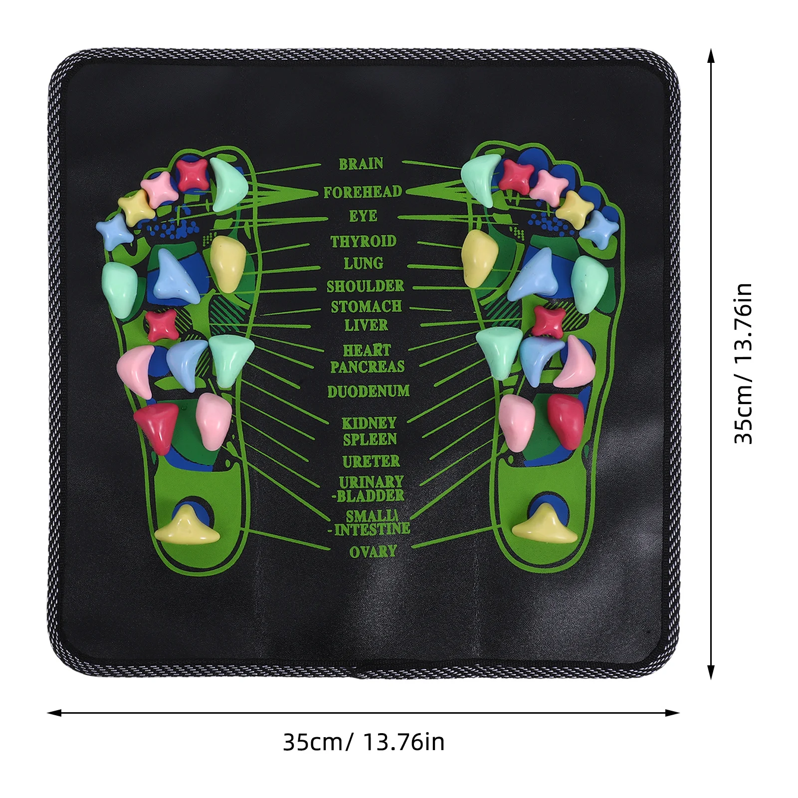 Acupressure Walk Mat Stone Foot Massage Pad for Relaxation Reflexology Enthusiasts Healthconscious Individuals