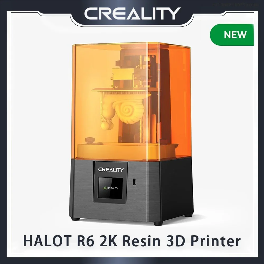 

Creality HALOT R6 2K Смола 3D-принтер 2,8 "сенсорный экран Двойные носики для ударов Встроенный источник света Скорость печати 60 мм/ч 3D-принтеры