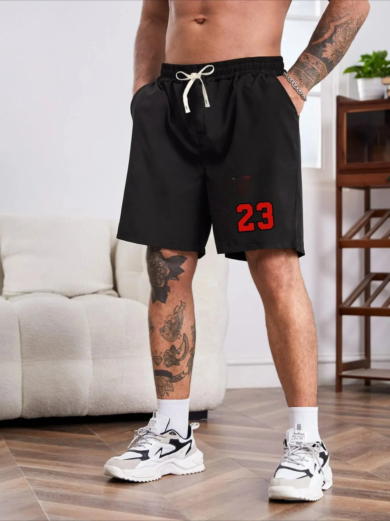 New No.23 Fashion Basketball Shorts Beach Shorts Summer Comfort Shorts Sports Shorts Training Running Sports Short Pants Moto