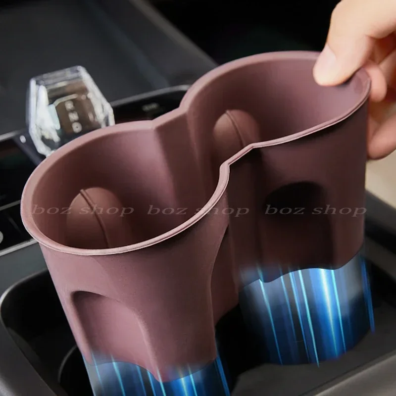 For BYD Seal DMI Central Control Water Cup Limiter Storage Silicone Cover Beverage Cup Slot Pad Interior Modification Accessory