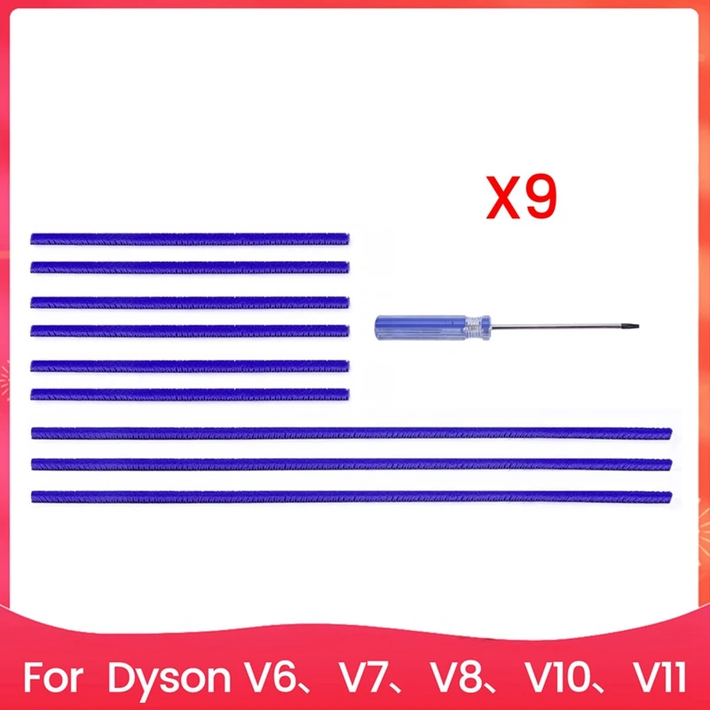 Soft Plush Strips For Dyson V6,V7,V8,V10,V11 Soft Roller Cleaner Head,Vacuum Attachment Replacement Parts