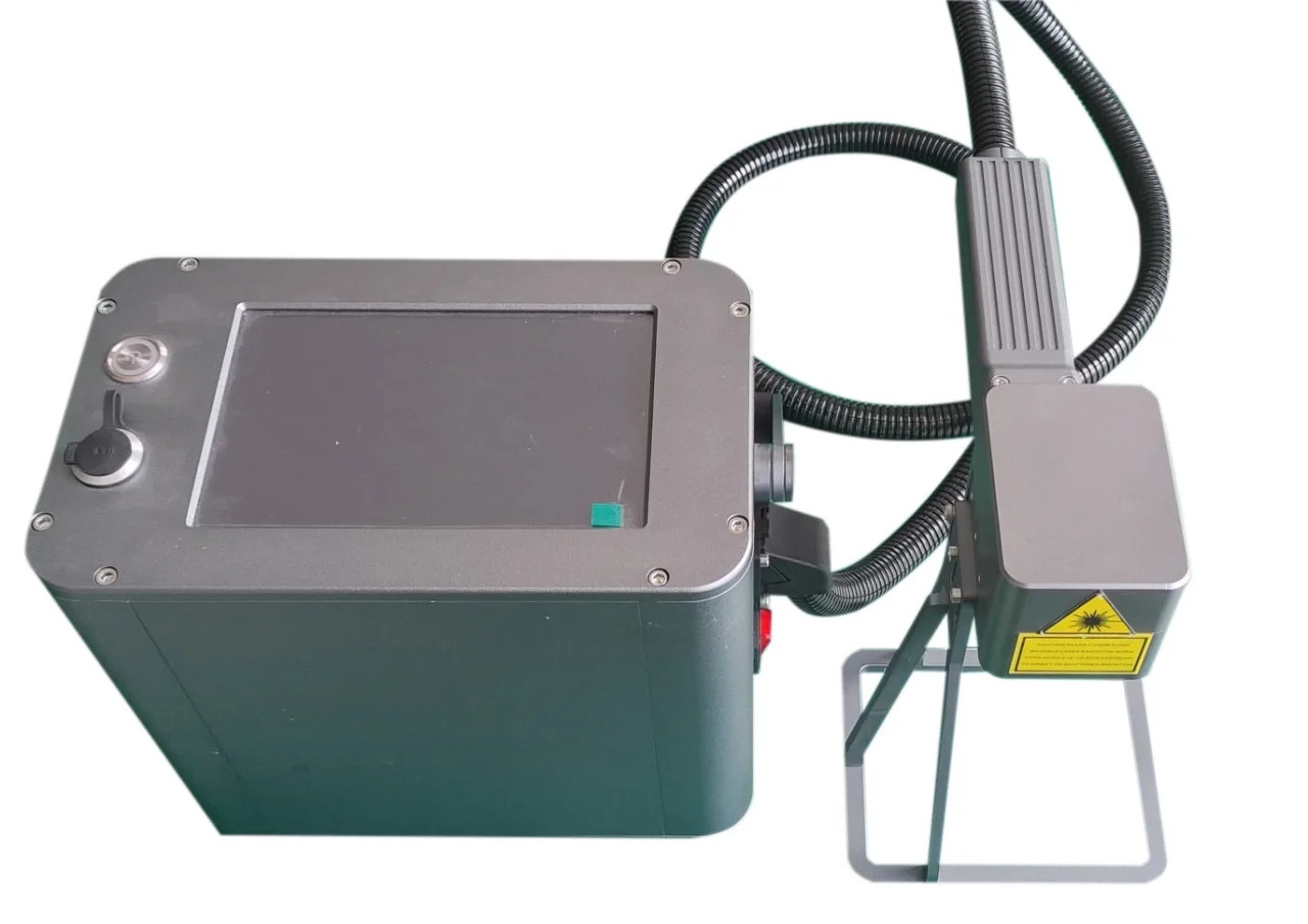 ハンドヘルドファイバーレーザーマーキングマシン、ポータブル金属彫刻機、ステンレス鋼、アルミニウムに適しています