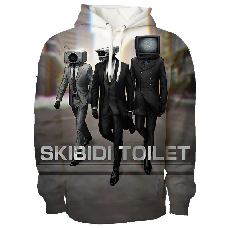 Heißes Spiel Skibidi Toilette Hoodies Herren bekleidung Herbst Winter Langarm Tops Mode Sweatshirts plus Größe Sport Unisex Pullover