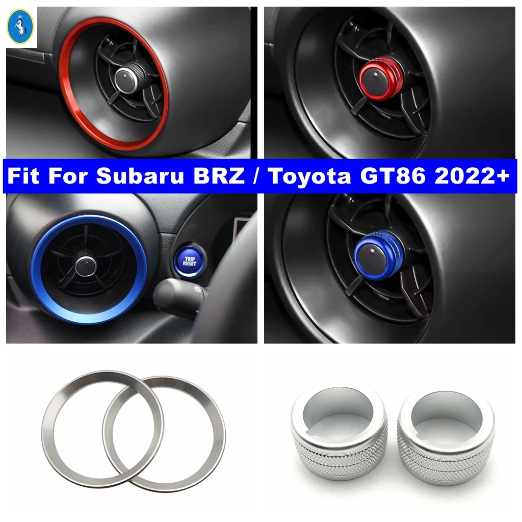 

Car Dashboard Side Air Conditioning AC Outlet Vent Ring Decor Cover Trim Accessories For Subaru BRZ / Toyota GT86 2022 2023 2024