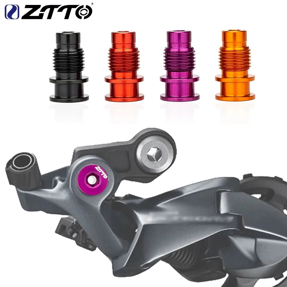 Image of ZTTO 1 Stück Rennrad UT R8000 Schaltwerk Drehwellenbolzen Aluminiumlegierung Fahrradschaltung RD Befestigung Achsschraube M10 x 20,5 mm