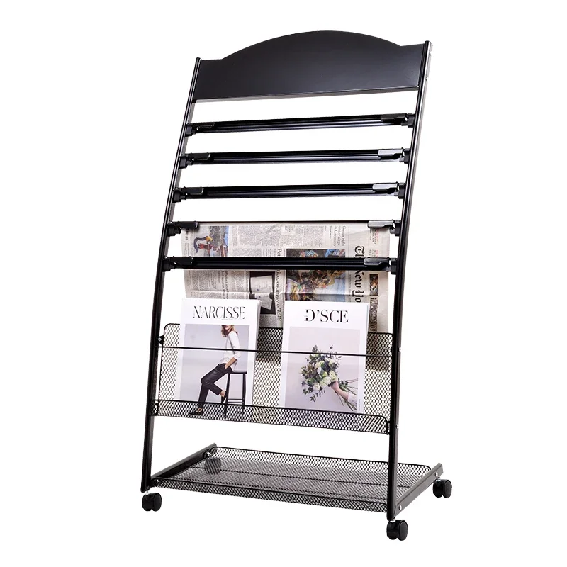 Newspaper Rack Clip Book Rack Small Magazine Publicity Floor Storage Office Newspaper Rack