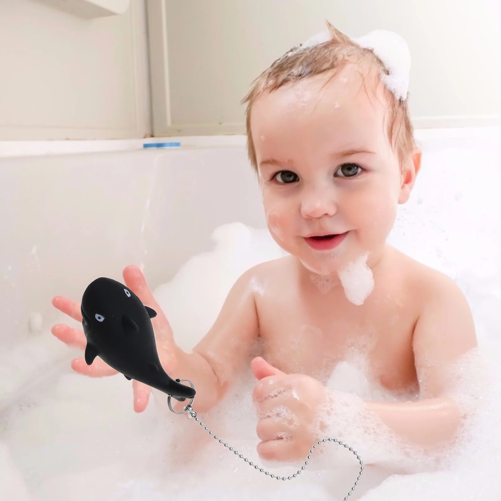 

4pcs Animal Drain Plug Chain Sink Stopper For Bathtub Kitchen Bathroom Replacement Tool Underwater Sink Plugs Drainage