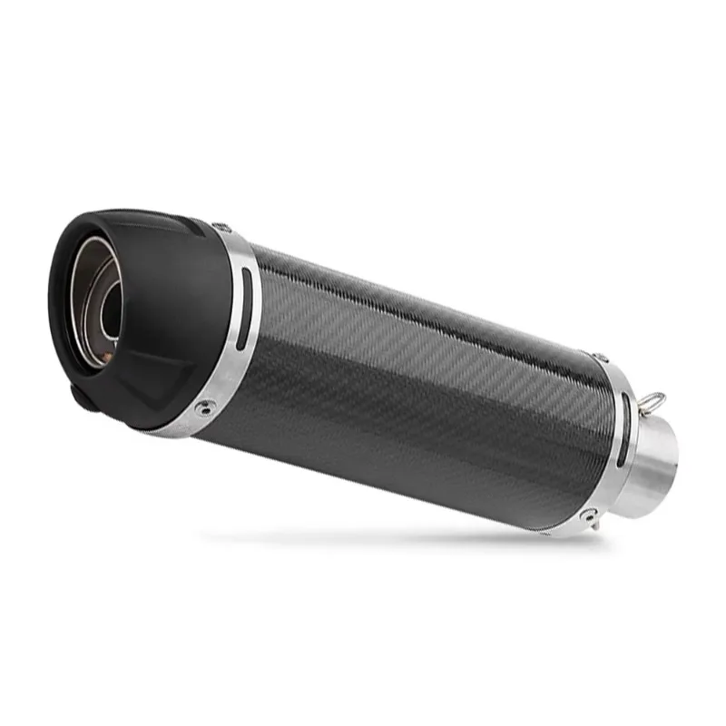 

SXLL Universal Motorcycle True Carbon Fiber Slip Exhaust Muffler f02 CORSA Most Motorcycle Laser Mark F02