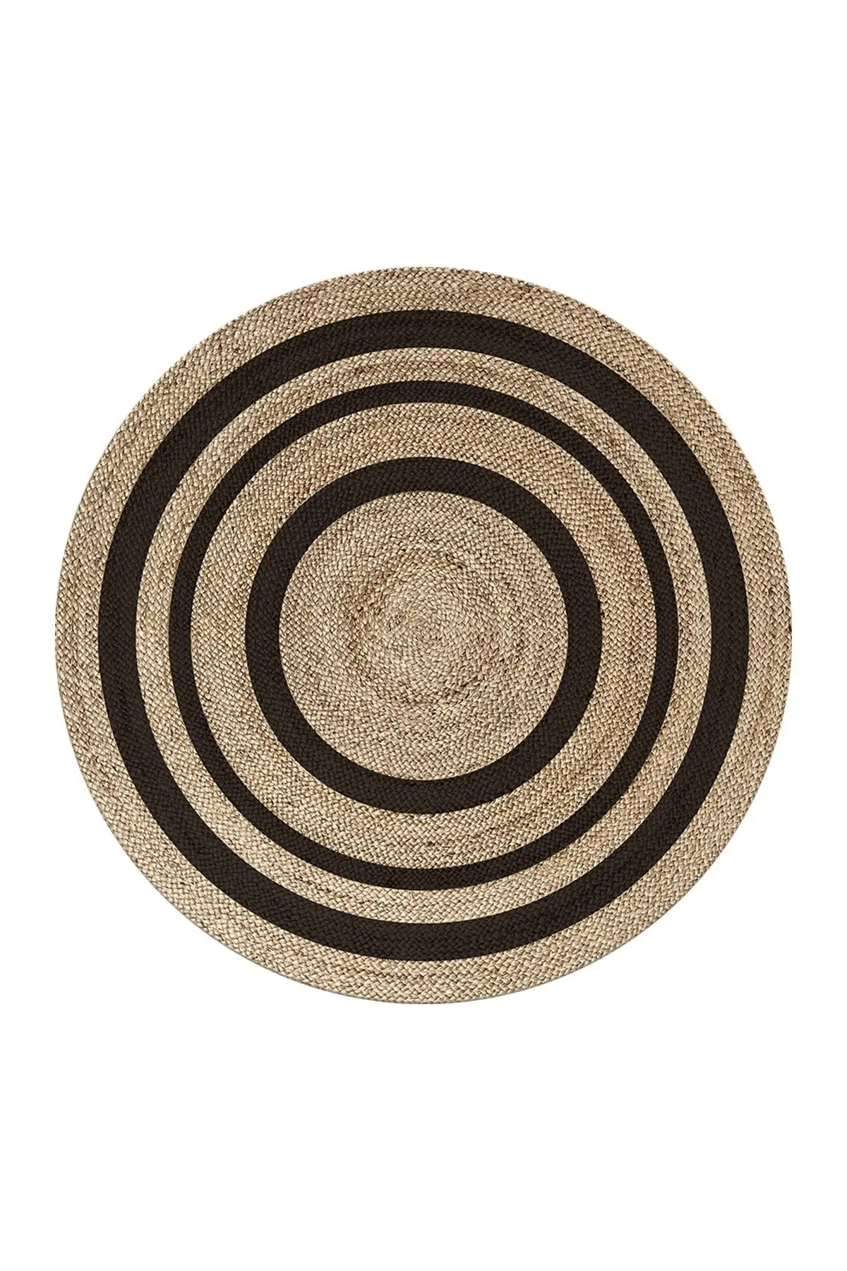 

DOLBOVI striped pattern digital printing washable non-slip floor stain resistant round hall carpet