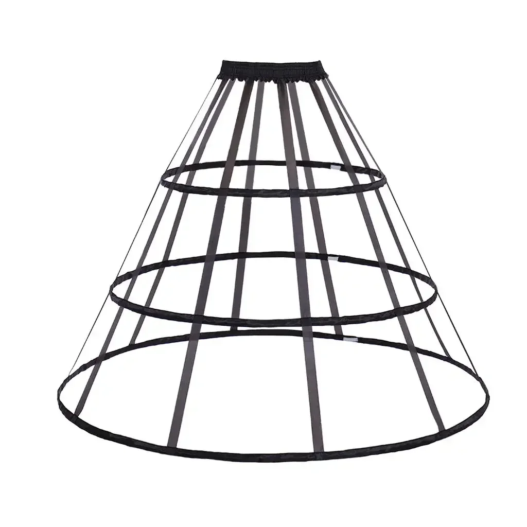 

Женская редкая винтажная корзина-клетка с тремя обручами, нижняя юбка в викторианском стиле 2024