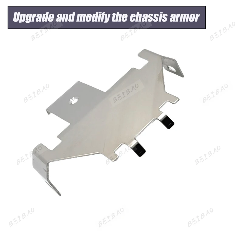 Rüsten und ändern Sie die Fahrgestellpanzerung des ferngesteuerten Autos für Wltoys 1/10 104006 104010 104020 104026