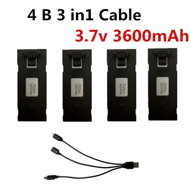 Peças de drone m1s 3.7v 1800mah / 3600mah bateria hélice folha de bordo uso para acessórios de drone m1s bateria de drone m1s
