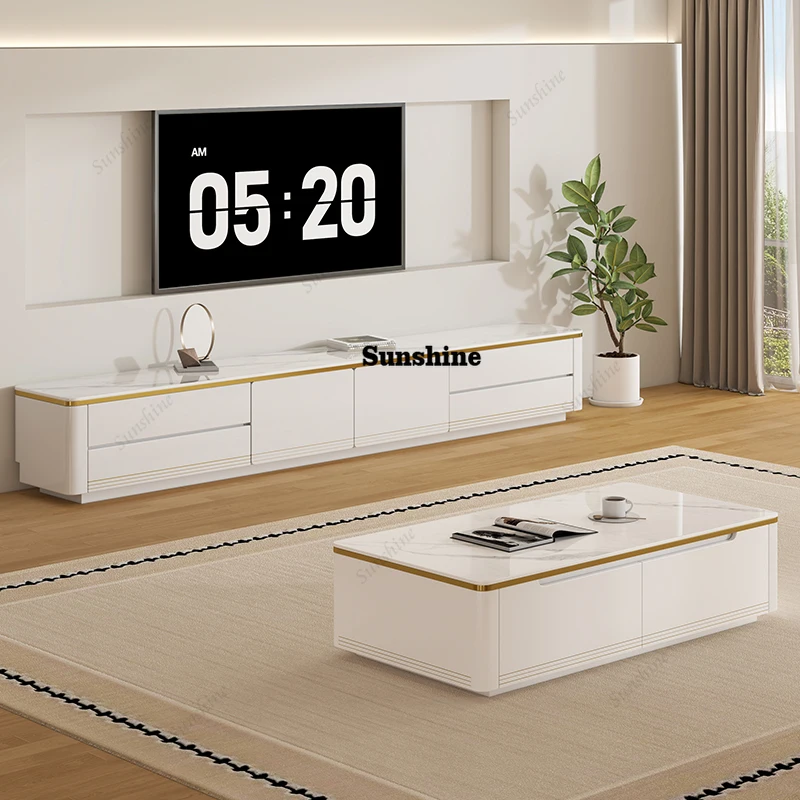 

wooden supports tv stand storage cabinet Living room luxury modern Tv cabinet television muebles house furniture for home