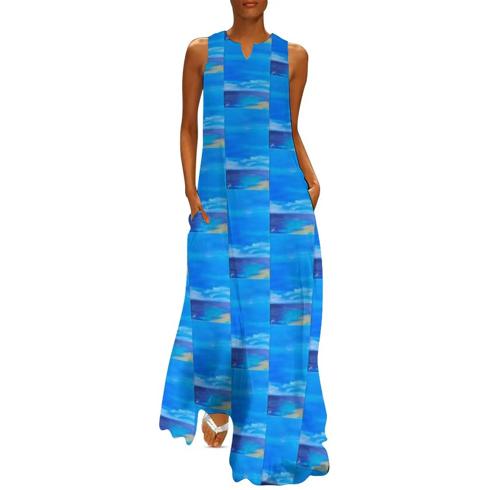 

Blue Skies and Sandy Shores Long Dress Womens dresses summer dresses women 2025 Elegant gowns Dress