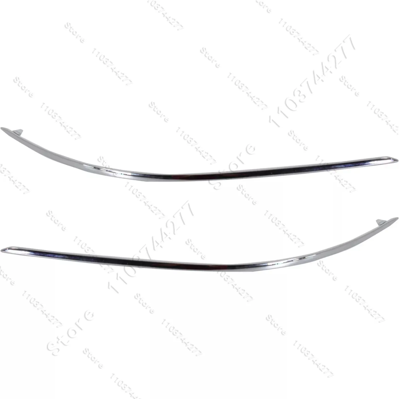 For 2008-2011 Mercedes-Benz Front Bumper Chrome Molding Trim  C300 C350, C63 AMG (W204) OE:2048850721 2048850821 view 5