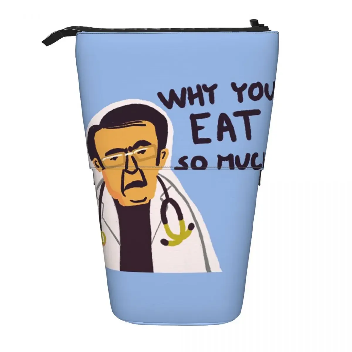 Dr Nowzaradan Dr Now From Mylb Life Why You Eat So Much Reversible Pencil Case for Students Gifts Pen Box Pencil Bag