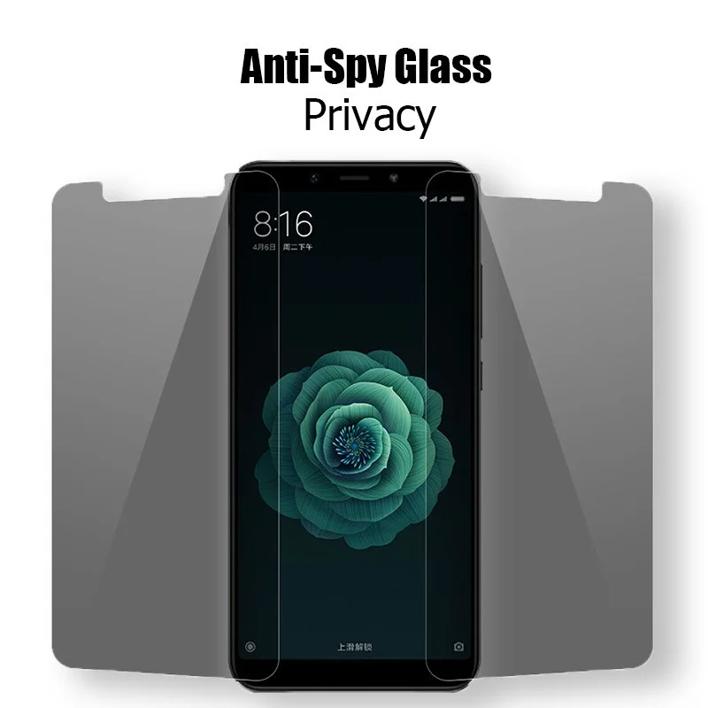 Vidrio Templado de Privacidad 9H para Xiaomi Mi 10T Pro Protector de Pantalla Anti Espía para Xiaomi Mi 10 T Lite Mi 10 9 A3 A2 A1 4