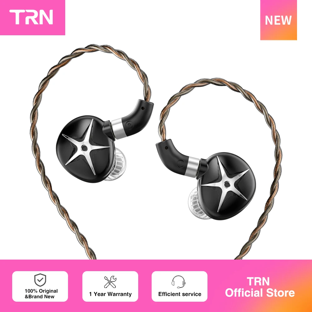 Image of TRN Star Fish In-Ear-Kopfhörer mit großem dynamischem Treiber, geeignet für Musik- und Gaming-Anwendungen.