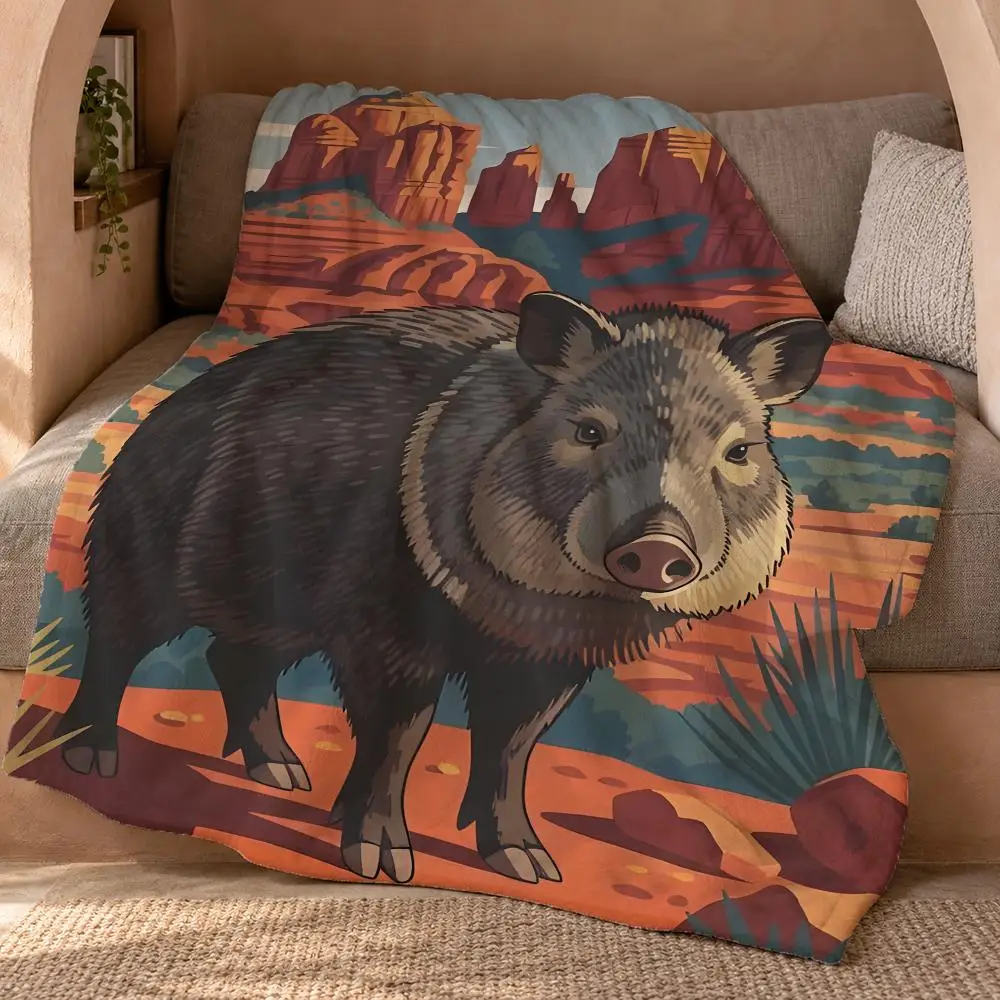 Sedona Throw Double Sided Flannel Throw Blanket Soft Travel Camping Sofa Bed Home
