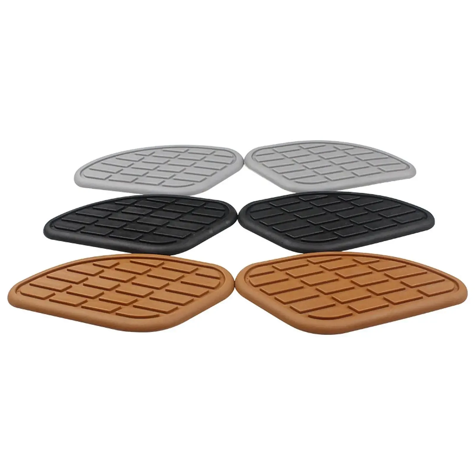 

2Pcs Motorcycle Tank Pads Easy Installation Professional Rubbe Nonslip Sturdy Gas Tank Stickers Replaces Repair Accessories