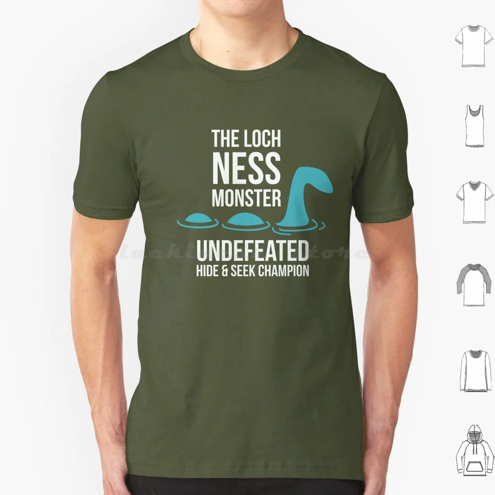Loch Ness Monster-Undefeated Hide & Seek T Shirt Men Women Kids 6xl Loch Ness Monster Loch Ness Nessy Nessy Hunter Hilarious