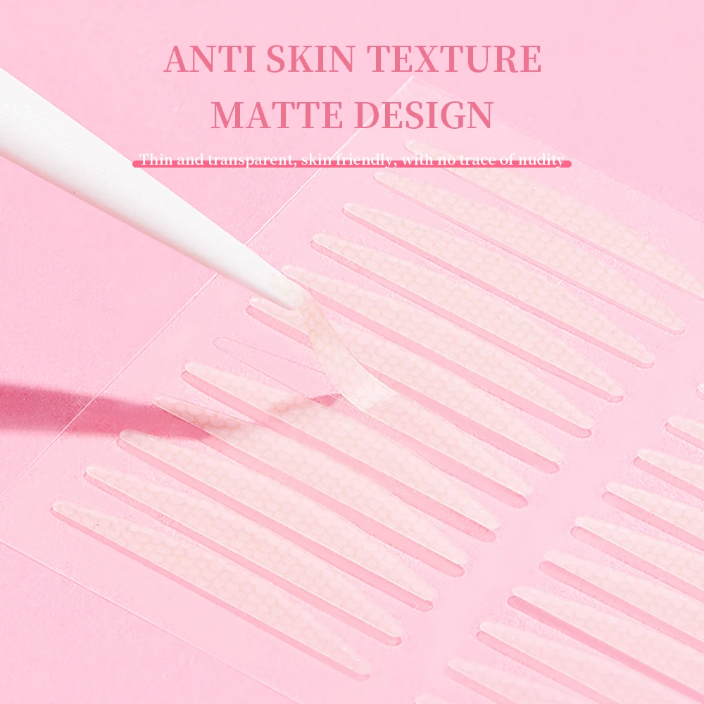 240 PCS Natural Invisible Double Eyelid Tape With Box, Waterproof And Long-lasting Shaping, Convenient Storage Beauty Tools