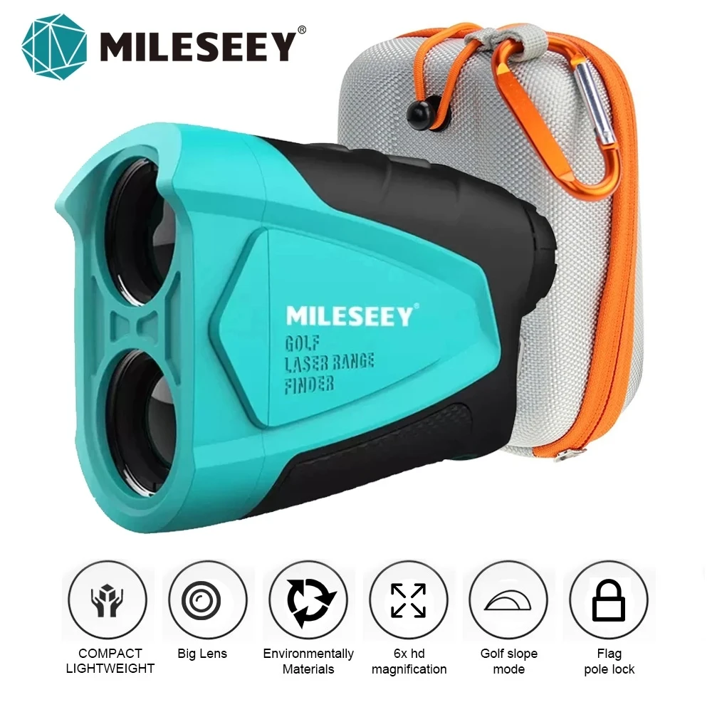 600M Golf Laser Rangefinder Mileseey PF230 Range Finder for Hunting Rechargeable Laser Telescope, Pin Seeker, Speed Measure Tool