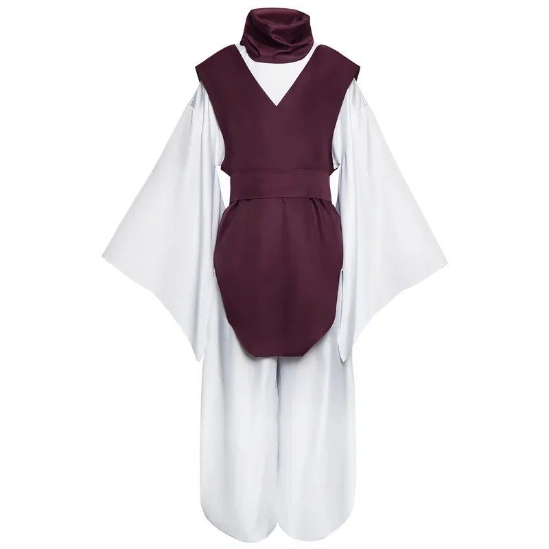 

CyJujutsu JJK Manga Anime Choso Cosplay Costume Purple Vest Neck Gaiter Belt White Elastic Pants Top Gift