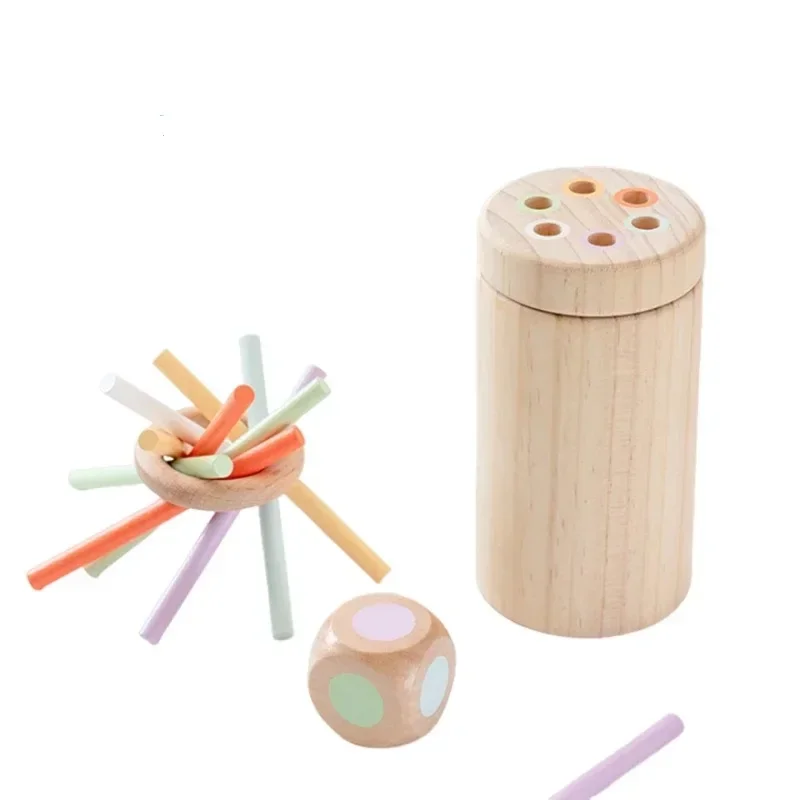 

Детская устойчивая игра с деревянными палочками, настольная игра, соответствующая цвету, сенсорная интеграция, обучение, детская вечеринка, интерактивная социальная игра