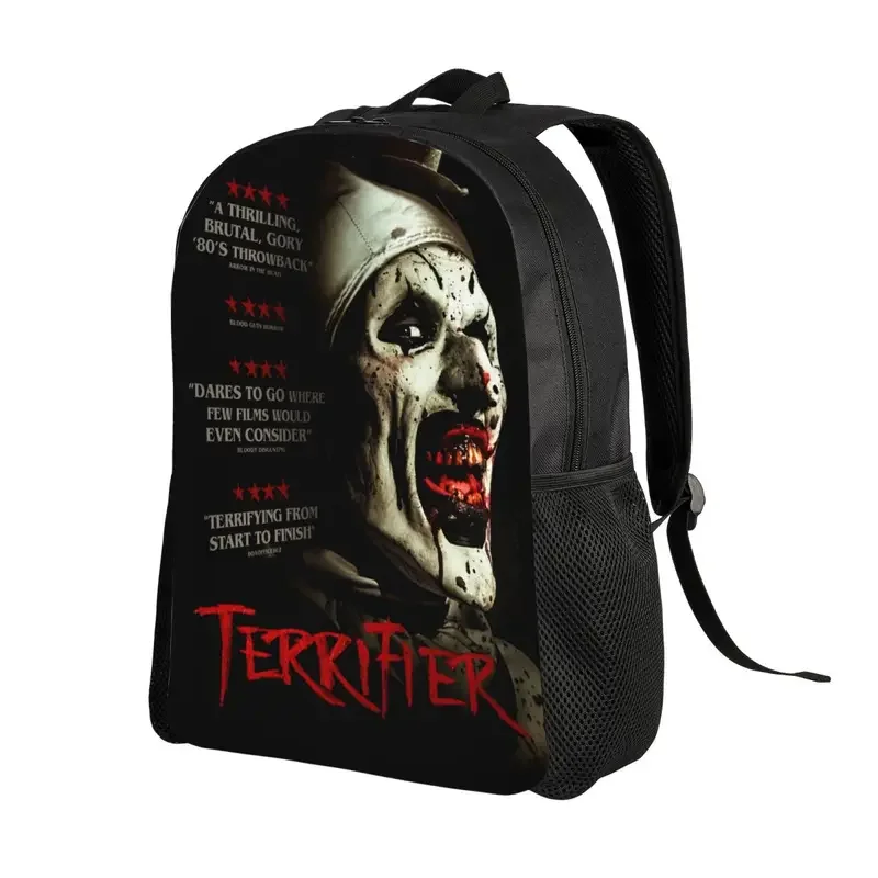 Mochila De Viaje de película de terror de Halloween para hombres y mujeres, bolsa de libros para computadora escolar, bolsas de día para estudiantes universitarios