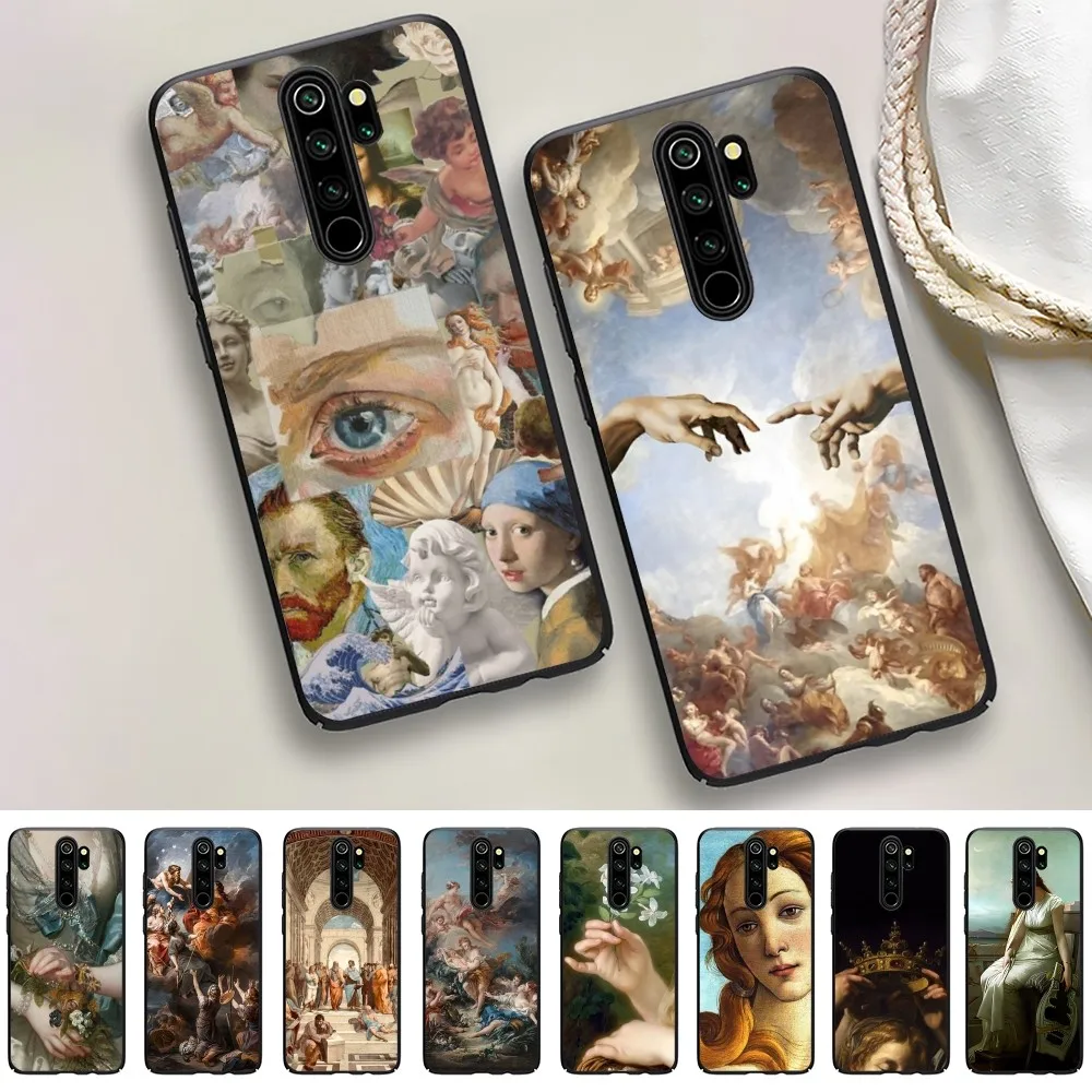 Renaissance Art Painting Phone Case For Redmi 5 6 7 8 9 10 plus pro 6 7 8 9 A GO K20 K30 K40 pro plus F3 Fundas