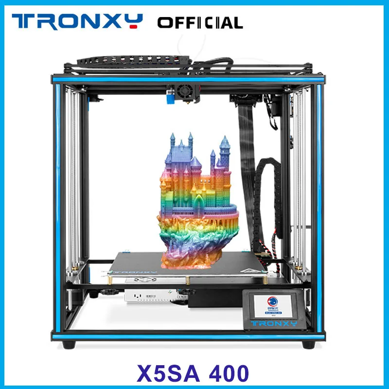 

TRONXY 400 FDM 3D Printer Kit 400*400*400mm Large Print Size High Precision 3D Printer Kit Fast Speed Full-set Printers Kit