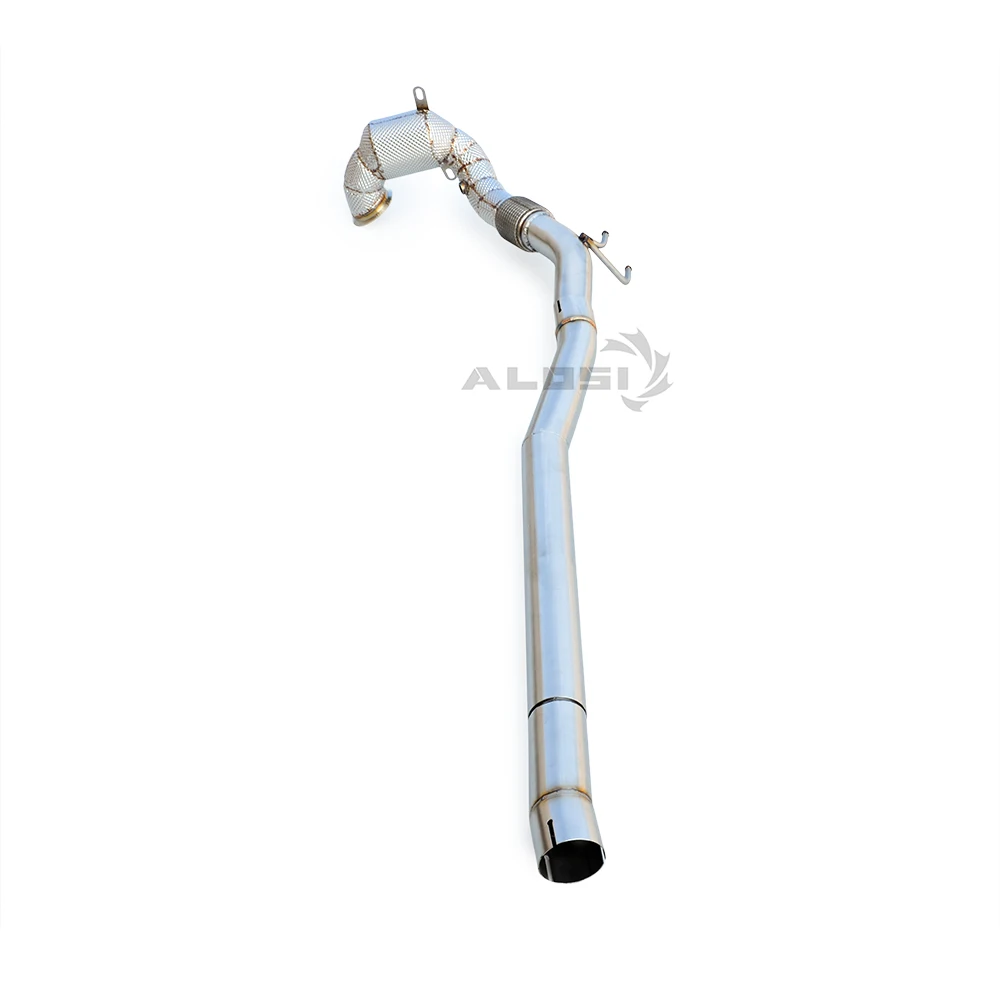 For Volkswagen CC quattro 2.0T 2013-2018 304 SS Catted Downpipe Free flow Exhaust Pipe System Pipe,Racing Enhancement,Auto Parts
