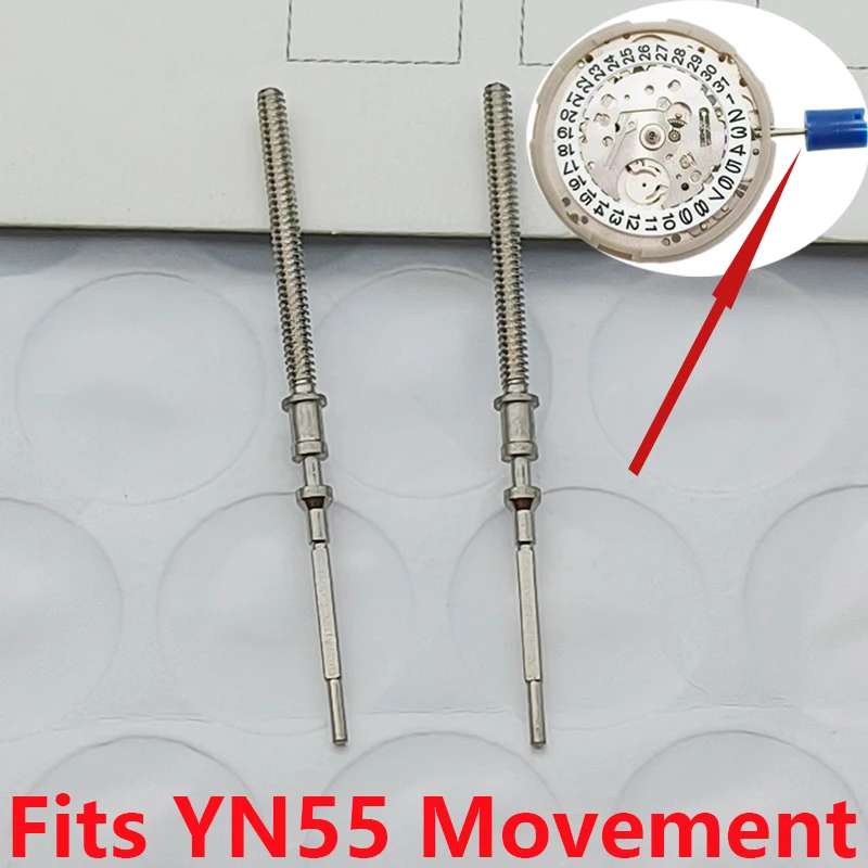 

2/4pcs YN55 YN56 Movement Men Watches Crown Stem Fits for YN55 YN56 Movement Watch Repair Watch Crown Stem Accessories Replace