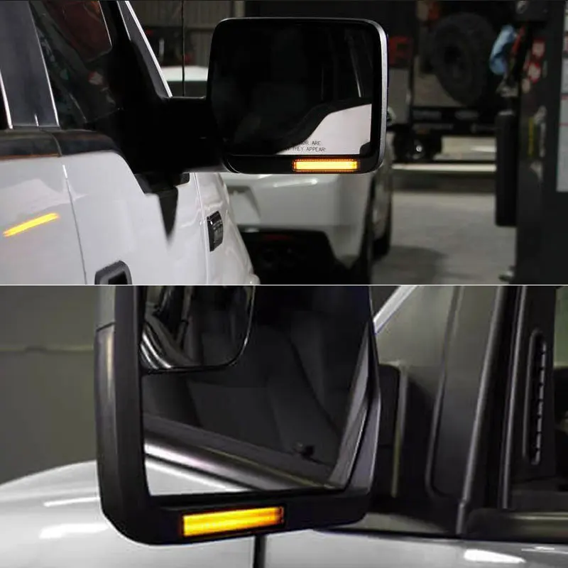 LED تحت الجانب مرآة الرؤية الخلفية ضوء بدوره ضوء مؤشر الإشارة لفورد F150 F-150 2004 2005 2006 2007 2008 2009 2010-2014 #6