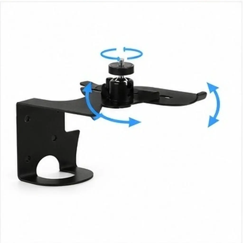 Adjustable Ceiling Wall Projector Mount Bracket 360 Rotation Holder Stable Load Capacity Space Saving for Theater