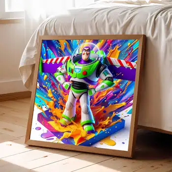 迪士尼DIY 5D鑽石畫巴斯光年全鑽馬賽克卡通刺繡玩具總動員適合初學者家居裝飾 6 最佳銷售 巴斯光年原版 - №5