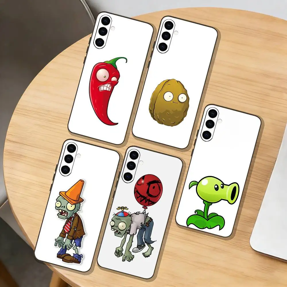 

P-Plants vs. Zombies Phone Case For Samsung Galaxy A73,A72,A71,A70,A53,A52,A51,Others Soft Black Cover