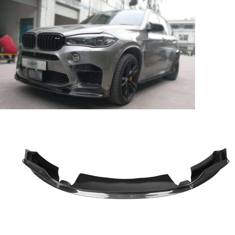 

3D Style Real Carbon Fiber Front Bumper Lip Front Spoiler Front Lip For BMW X5M F85 X6M F86 2016 2017 2018 2019 2020 2021 2022