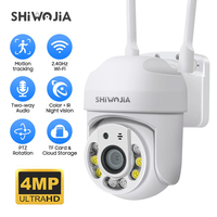 SHIWOJIA YCC365 Plus IP Camera 4MP PTZ Surveillance Camera WIFI Cloud Outdoor Color Night Vision Action Security CCTV Camera