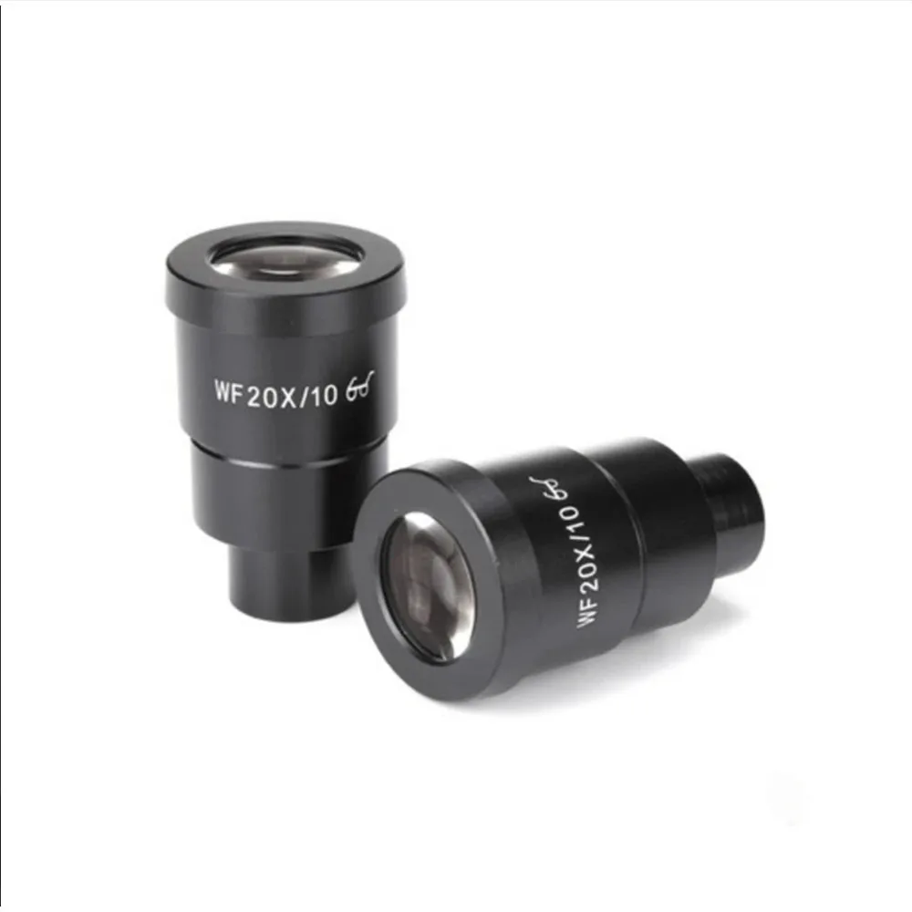 WF10X 15X 20X Stereo Wide Angle Microscope Eyepiece With Micrometer Reticle Mounting Size 30mm Mount Professional For Biological