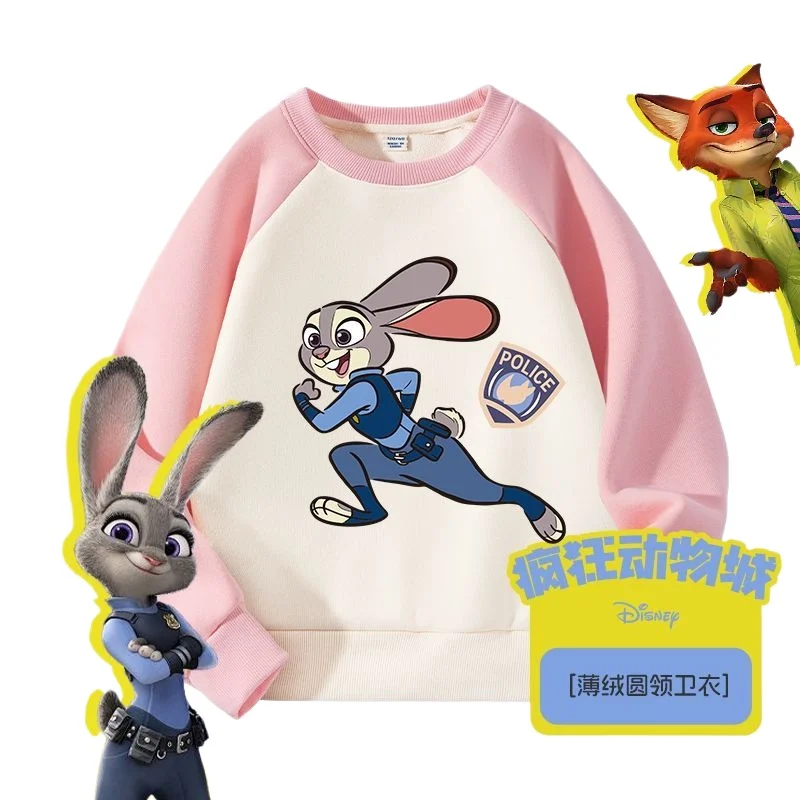 

Disney Zootropolis Judy аниме мультфильм милая студенческая толстовка креативная кавайная флисовая футболка с длинными рукавами для девочек на осень и зиму подарок