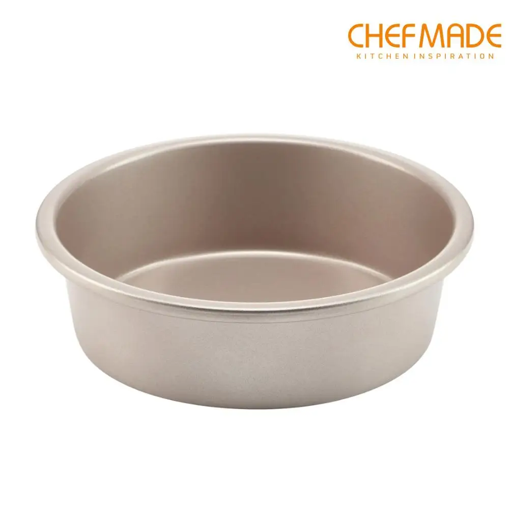 CHEFMADE 6-Inch Round Cake Pan, Non-Stick Deep Dish Bakeware