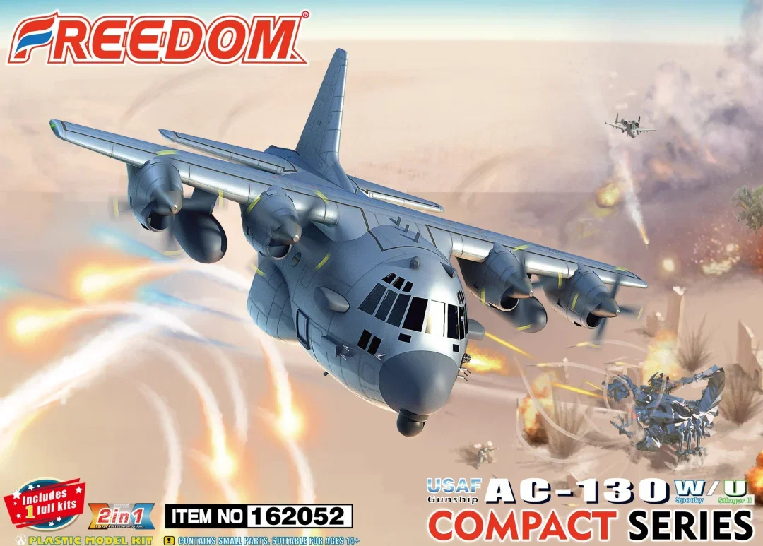 Freedom Model Kit 162052 UStains Gunship AC-130W/U (série compacte) modèle d'assemblage