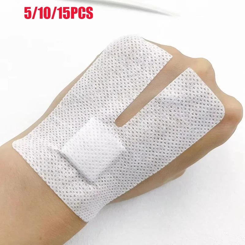 5/10/15PCS 6*8cm U Type Self Adhesive Wound Dressing Spunlace Dressing No Sterile IV Cannula Fixed Dressing Non Woven Film