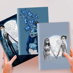 A5 Thread-Cuaderno de película Tim Burton Emily The Corpse Bride Victor Worm Butterfly Concept Art Quote Wedding Vow Writing Note Book