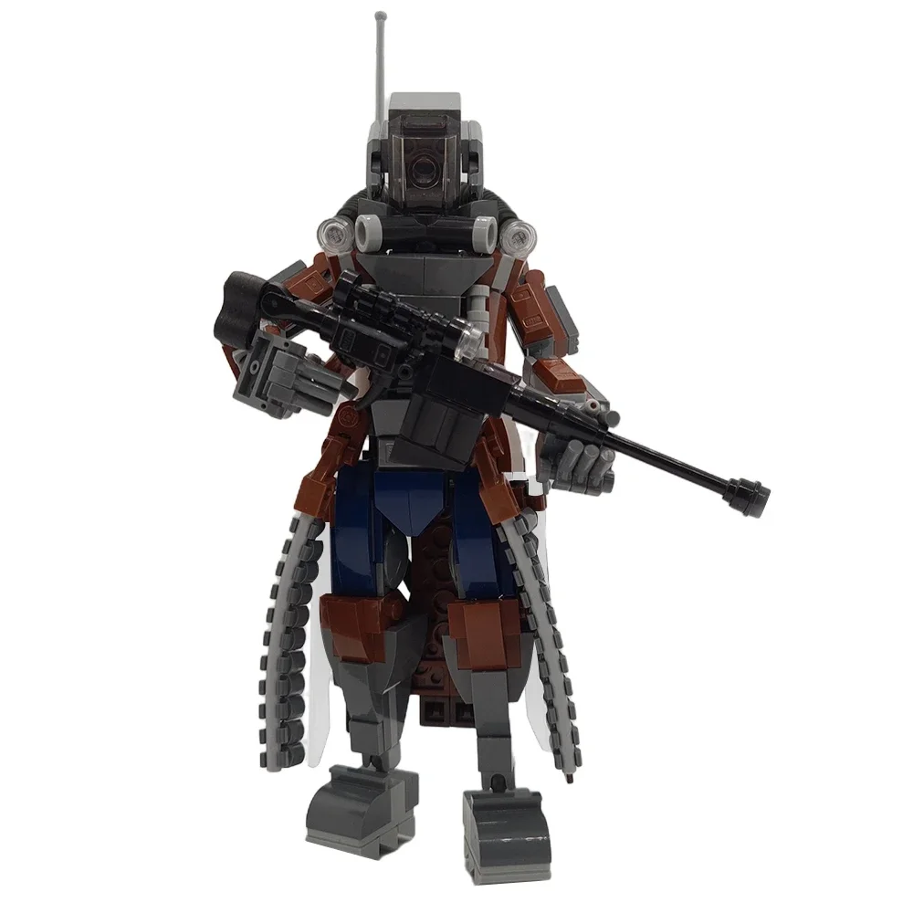 ตุ๊กตาขยับแขนขาได้เกม MOC-103508ชุดบล็อกตัวต่อเมชาโมเดลหุ่นยนต์ wastelanded-Ranger ตุ๊กตาของขวัญปริศนาสำหรับเด็กแบบทำมือจำนวน320ชิ้น