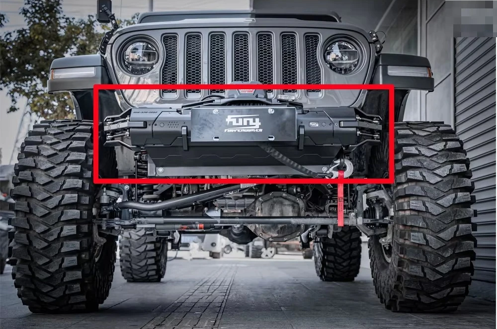 Lantsun F2003 Aluminum Alloy Front Bumper for wrangler JL 2018+