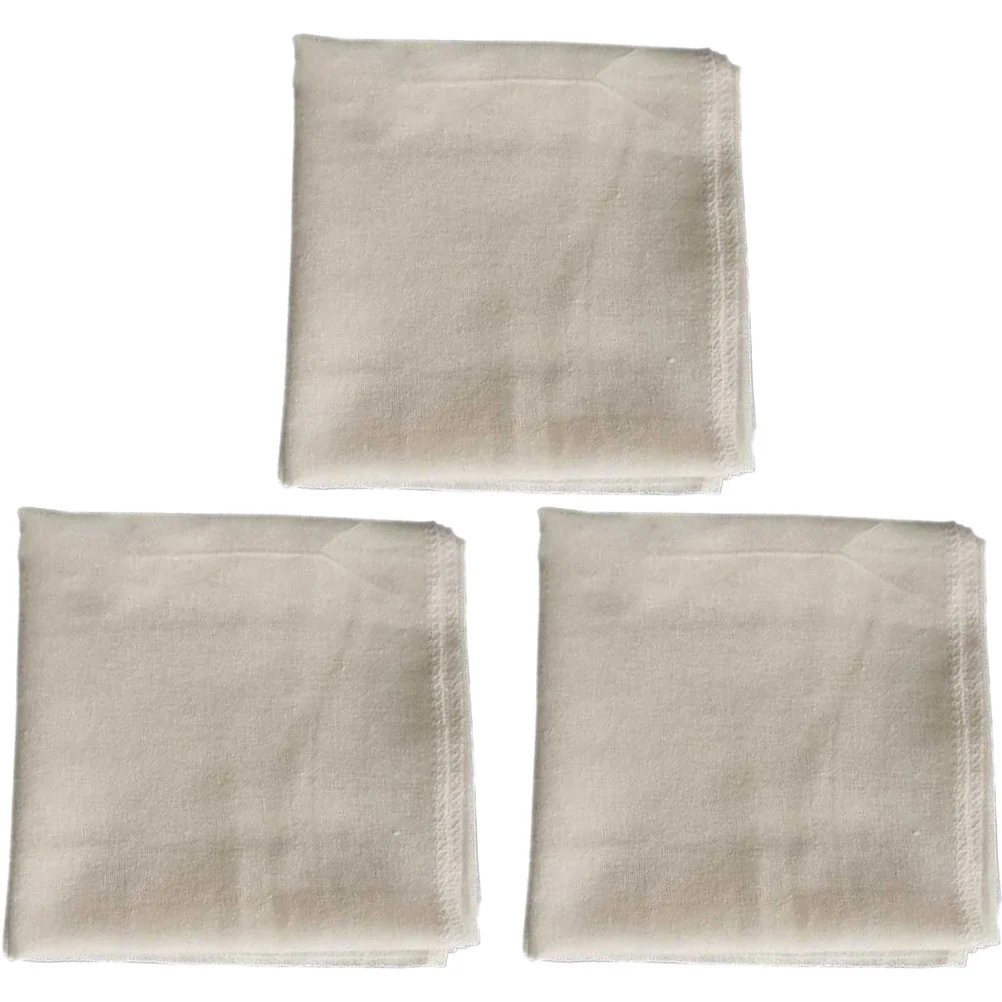 

3pcs Kitchen Cheesecloth Reusable Cotton Filter Cloth For Yogurt Cheese Tofu Sauce Straining Clarified Butter Making